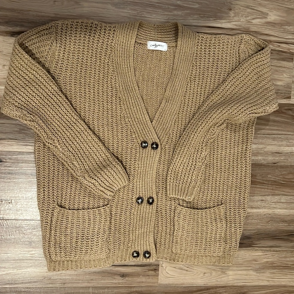 Carly Jean tan sweater